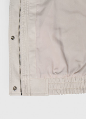 Бомбер из искусственной кожи для девочек