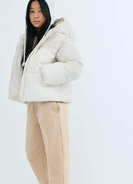 

Утеплённая куртка для девочек, Бежевый