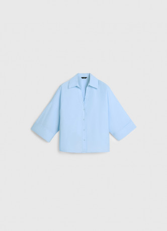 Рубашка в полоску с рукавом 3/4