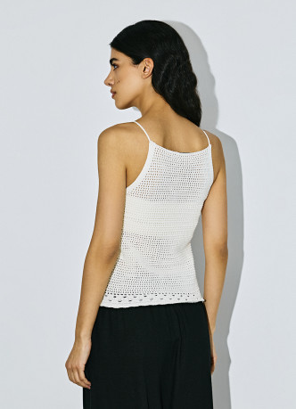 Топ ажурной вязки