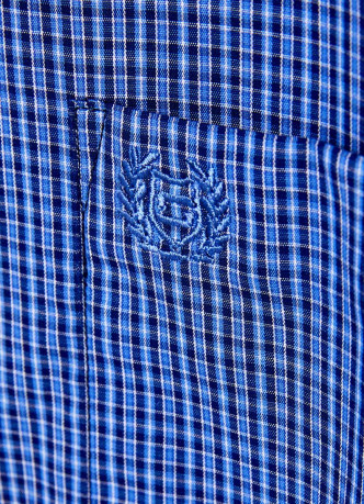 Рубашка в клетку с короткими рукавами