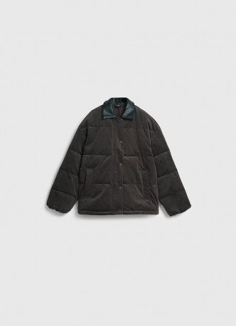 Утеплённая куртка из вельвета