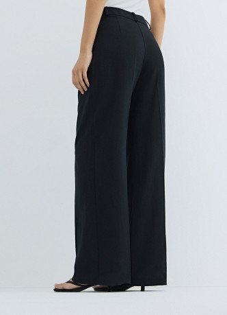 Прямые брюки со льном