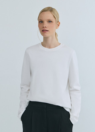 Базовый лонгслив из хлопка