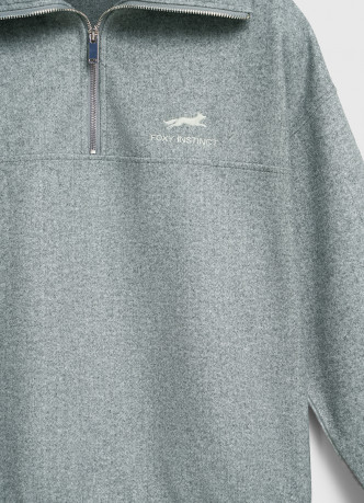 Толстовка с воротником-стойкой на молнии