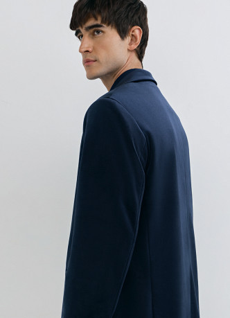 Однобортный пиджак из бархата