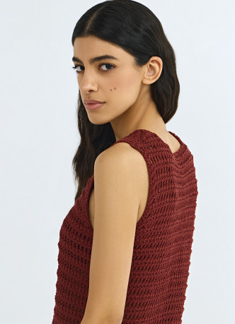 Топ кроше из хлопка