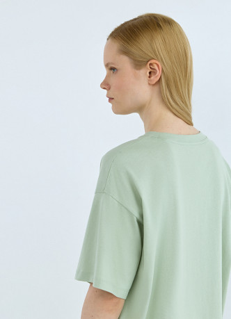 Хлопковая футболка свободного кроя