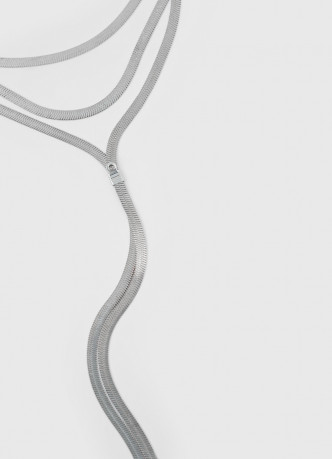 Трёхъярусное колье с цепочкой