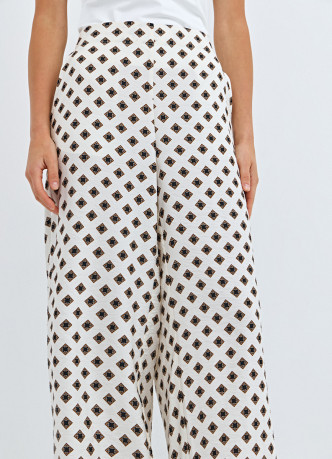 Прямые брюки с принтом