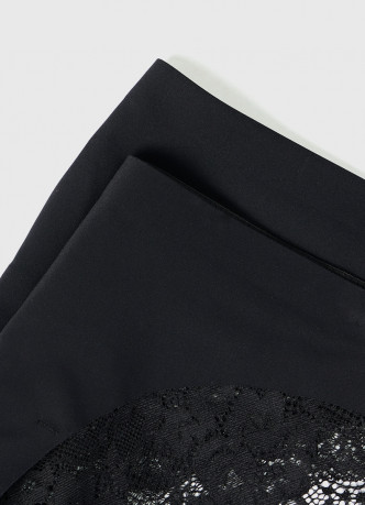 Классические брифы с кружевом сзади, 2 шт.