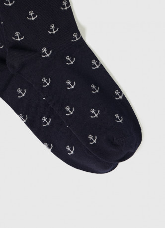 Высокие носки с жаккардовым рисунком