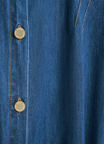Платье-рубашка из денима
