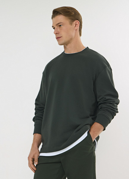 Трикотажный свитшот Зеленый 2599₽