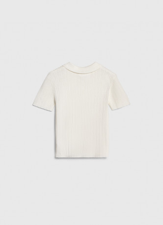 Вязаный джемпер с коротким рукавом для девочек