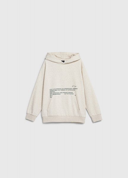 

Худи с принтом для мальчиков, Бежевый