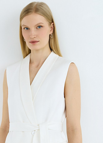 Удлиненный жакет на запах