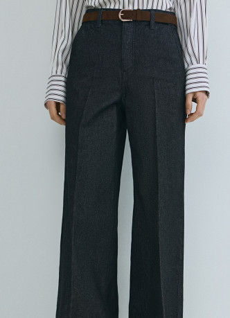 Широкие джинсы Wide leg с высокой посадкой