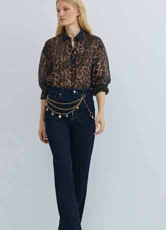 Широкие джинсы Wide leg с высокой посадкой