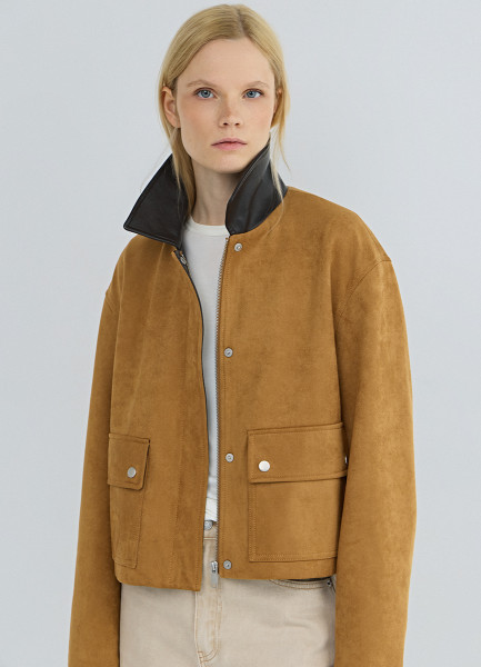 

Замшевая куртка, Бежевый