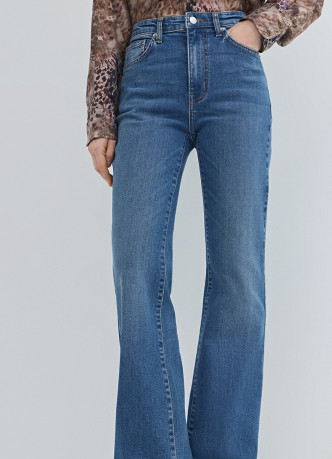 Джинсы Bootcut с высокой посадкой