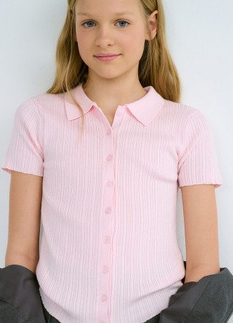 Джемпер с коротким рукавом для девочек