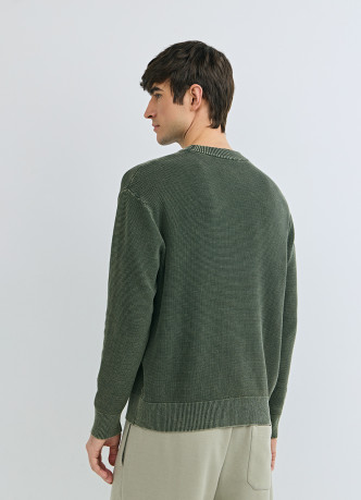 Текстурный джемпер с эффектом стирки