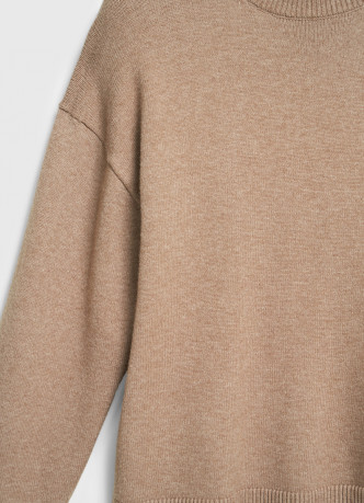 Джемпер с воротником-стойкой