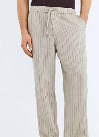 Широкие брюки из смесовой вискозы