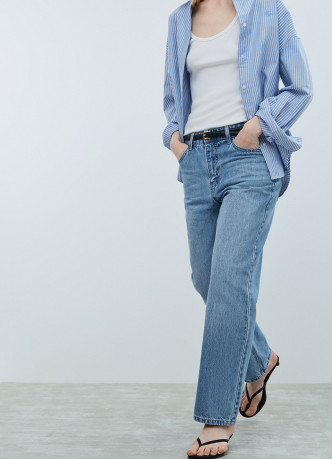 Укороченные прямые джинсы Straight