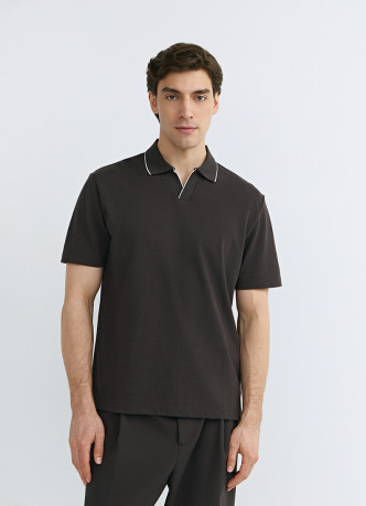 Поло из шелковистого пике