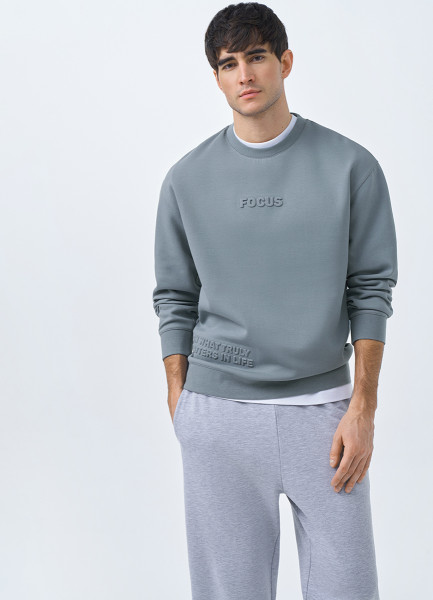 Свитшот с объёмным принтом Зеленый 2999₽