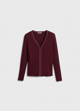 Кардиган с V-вырезом