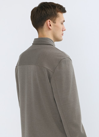 Рубашка из плотного трикотажа