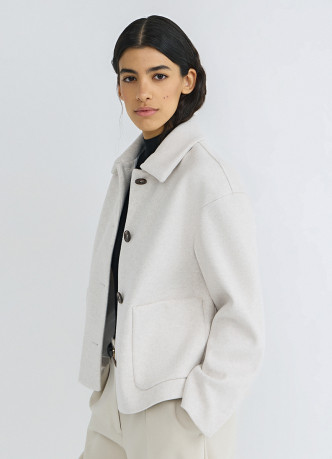 Куртка из пальтовой ткани