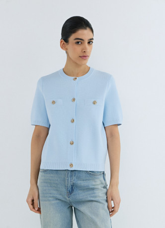 Кардиган с коротким рукавом