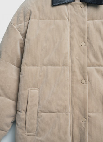 Утеплённая куртка из вельвета