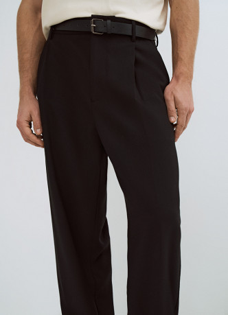 Широкие брюки с ремнём