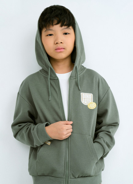 

Толстовка на молнии для мальчиков, Зеленый