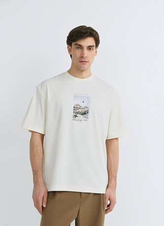 Футболка из хлопка с фотопринтом