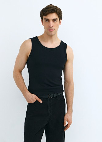 Базовая майка в рубчик