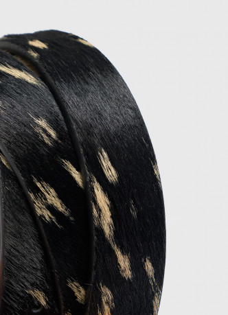 Ремень из натуральной кожи с ворсом