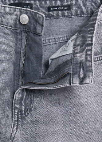 Ультраширокие джинсы с высокой посадкой