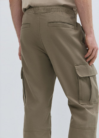 Джоггеры из твила с карго-карманами