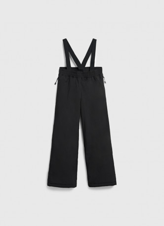 Утеплённые брюки на лямках для мальчиков