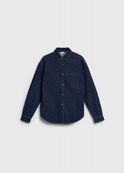 

Джинсовая рубашка для девочек, Синий
