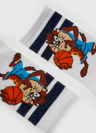 Носки в рубчик с рисунком Space Jam