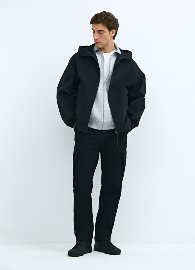 Брюки карго из твила