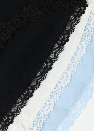 Классические брифы с кружевом, 3 шт.