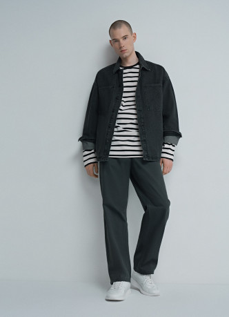 Джинсовая куртка-рубашка